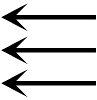Three Leftwards Arrows
