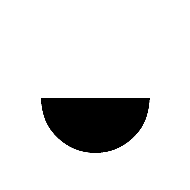 Bottom Half Black Circle