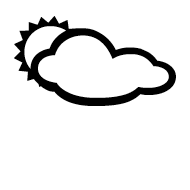 White Sun Behind Cloud