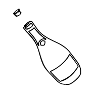 Bottle With Popping Cork