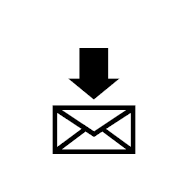 Envelope With Downwards Arrow Above