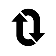 Clockwise Downwards And Upwards Open Circle Arrows