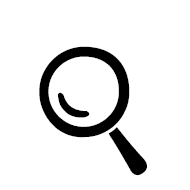 Left-Pointing Magnifying Glass