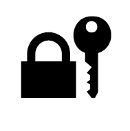 Closed Lock With Key