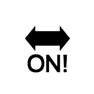 On With Exclamation Mark With Left Right Arrow Above