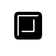 Black Square Button