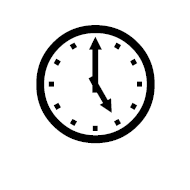 Clock Face Five Oclock