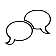 Two Speech Bubbles