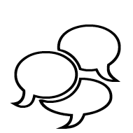 Three Speech Bubbles