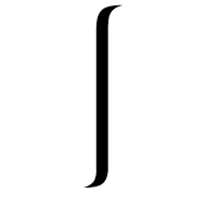 Upper Left Or Lower Right Curly Bracket Section
