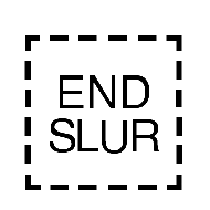 Musical Symbol End Slur
