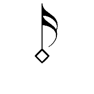 Musical Symbol Fusa White