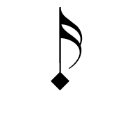 Musical Symbol Fusa Black