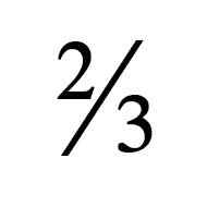 Vulgar Fraction Two Thirds