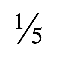 Vulgar Fraction One Fifth