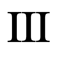 Roman Numeral Three