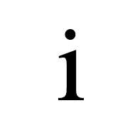 Small Roman Numeral One
