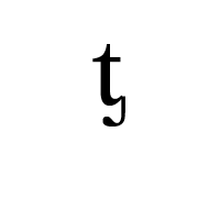 Modifier Letter Small T With Palatal Hook