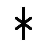 Runic Letter Long-Branch-Hagall H