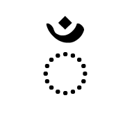 Sharada Sign Inverted Candrabindu