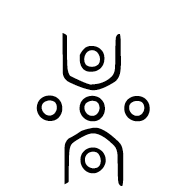 Siddham Section Mark With Circles And Two Enclosures