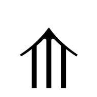 Upwards Triple Arrow