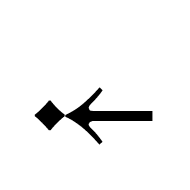 Leftwards Arrow To Black Diamond