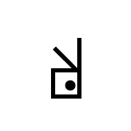 Signwriting Hand-Fist Index Middle Up Spread Thumb Forward