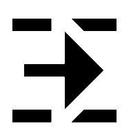 Rightwards Arrow And Upper And Lower One Eighth Block