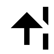 Upwards Arrow And Right One Eighth Block