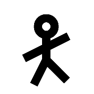 Stick Figure Leaning Left