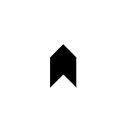 Black Small Up-Pointing Chevron