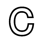Outlined Latin Capital Letter C