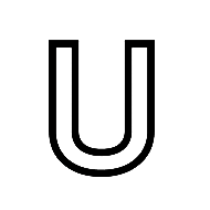 Outlined Latin Capital Letter U