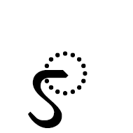 Vedic Sign Visarga Anudatta With Tail