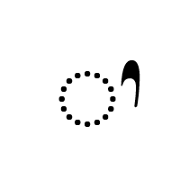 Znamenny Combining Mark Curved Omet